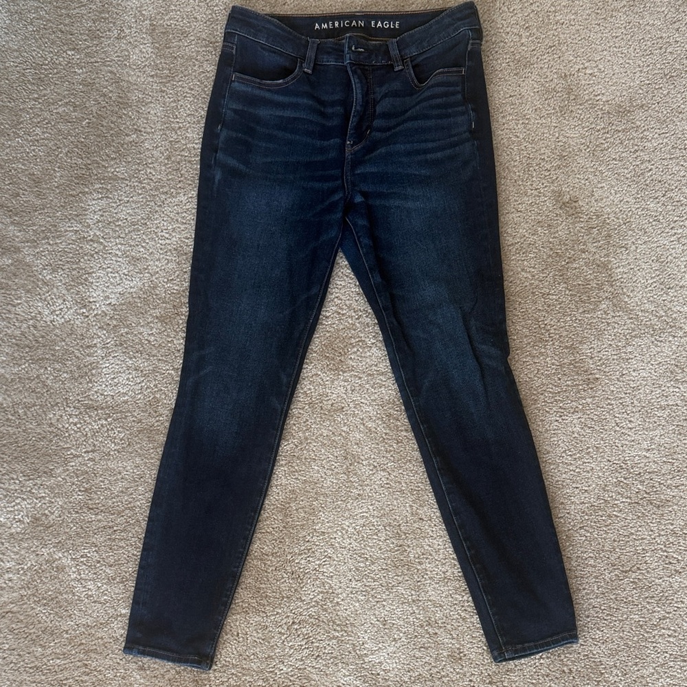 American Eagle Outfitters Women's Deep Indigo Skinny Jeans